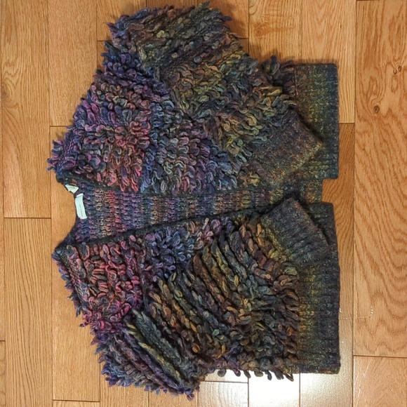 Anthropologie Faux Fur Open Cardigan "Sleeping on Snow" - Picture 1 of 7